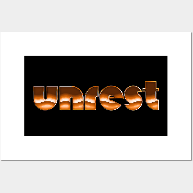 Unrest / 90s Style Fan Design Wall Art by DankFutura
